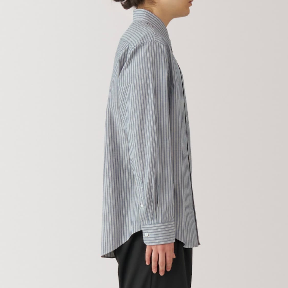 무인양품 워싱 브로드 레귤러 칼라 긴소매 셔츠 (새상품/남녀공용) 상품이미지9
