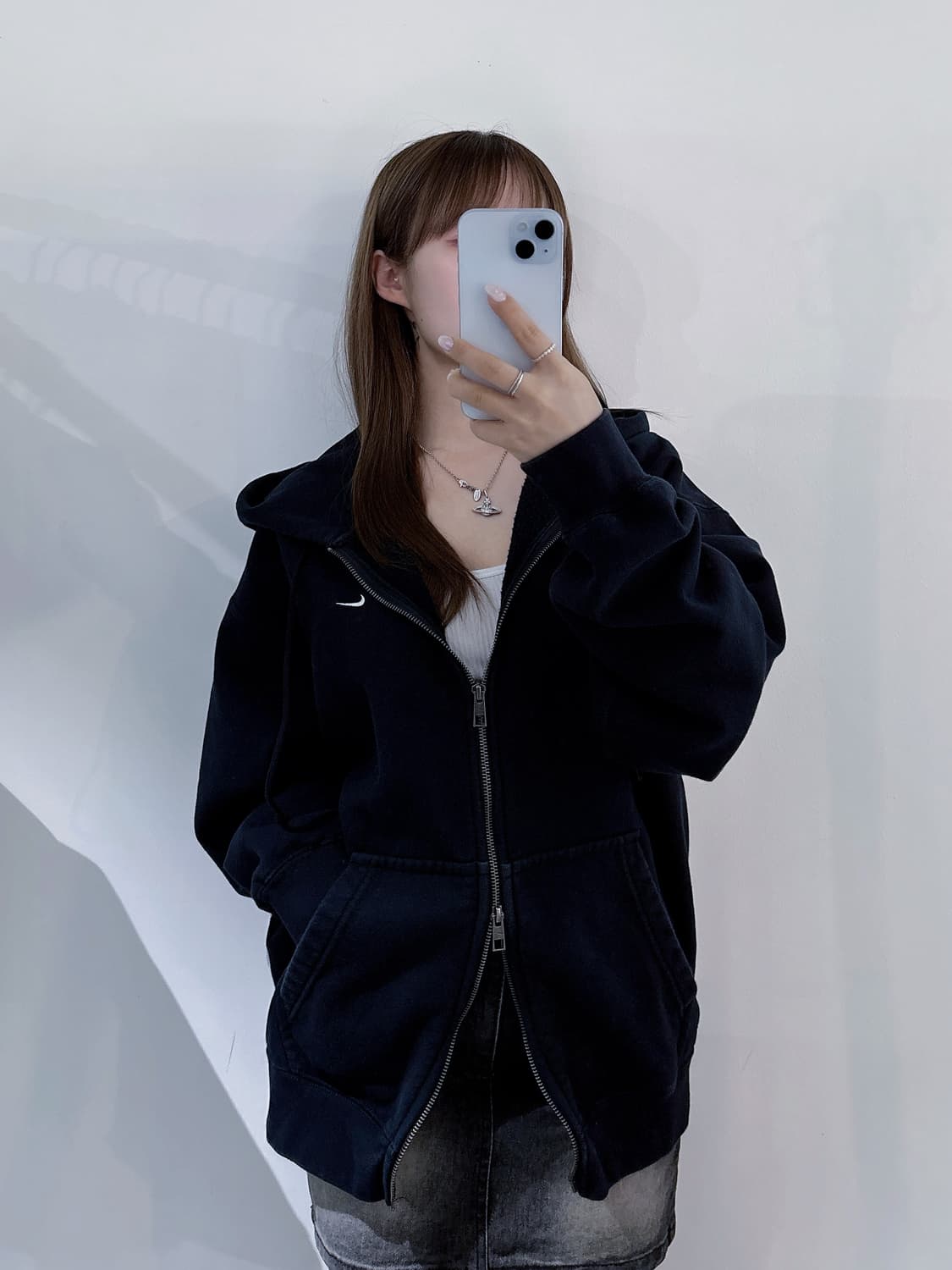 나이키 스우시 투웨이 후드집업 상품이미지2