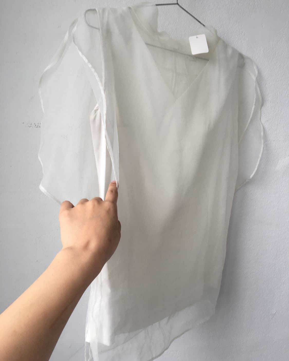 Organza layered blouse 상품이미지3