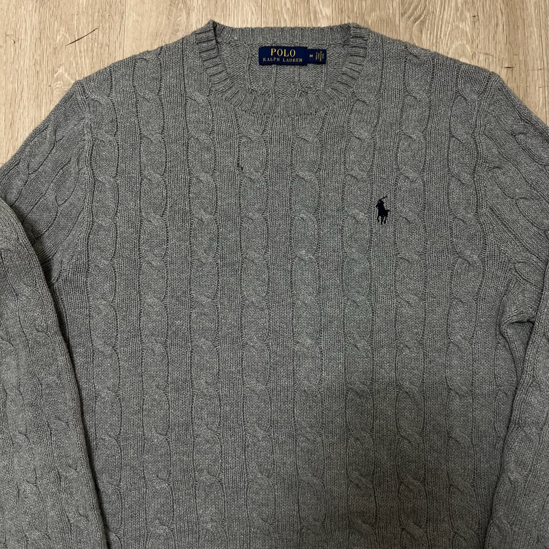 폴로 랄프로렌 라운드 꽈배기 니트 M/95  상품이미지2