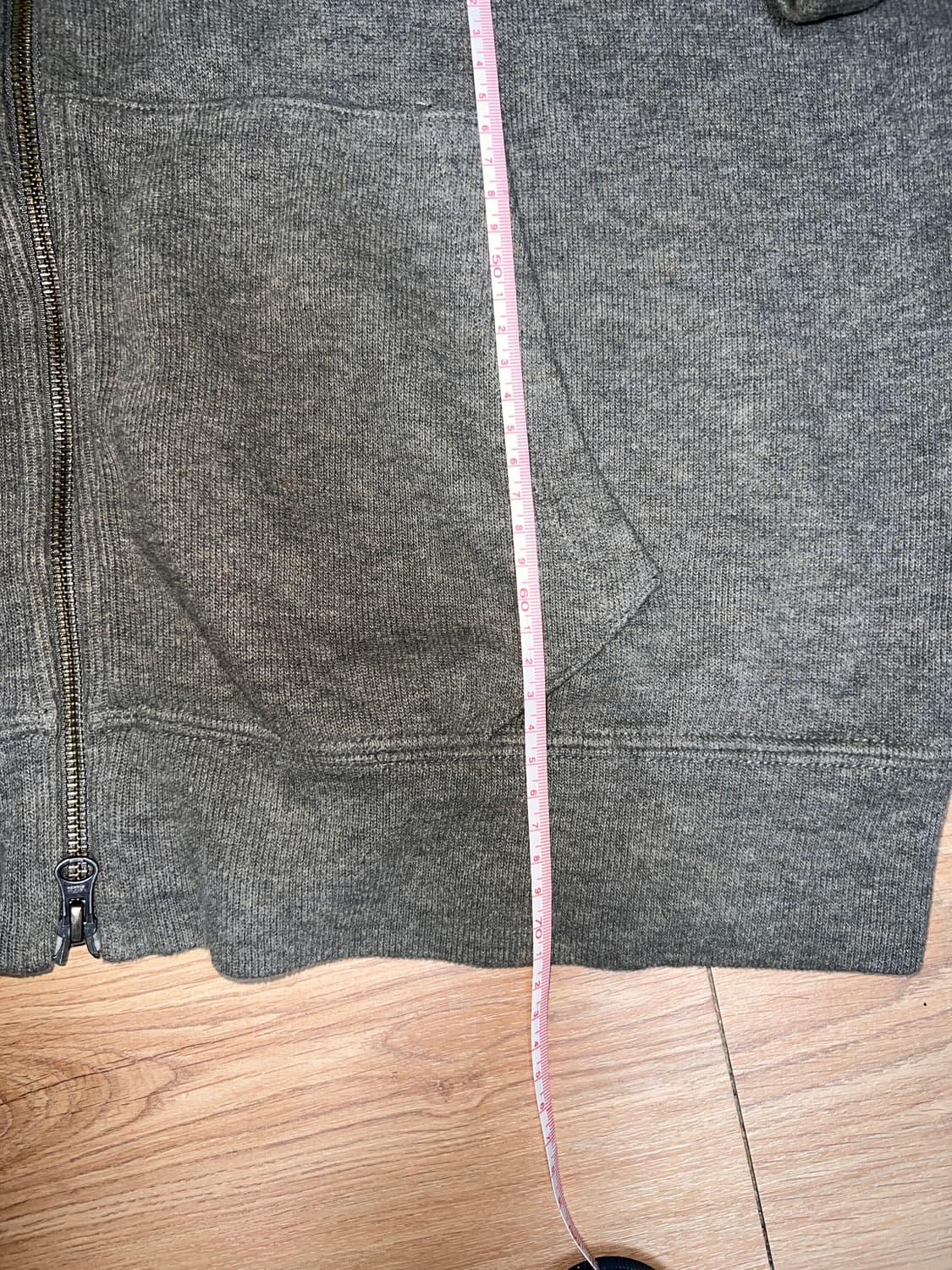 폴로 그레이 니트 후드집업 상품이미지3