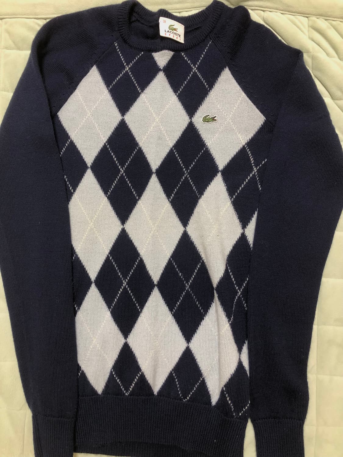 라코스테 아가일 빈티지 니트 상품이미지2