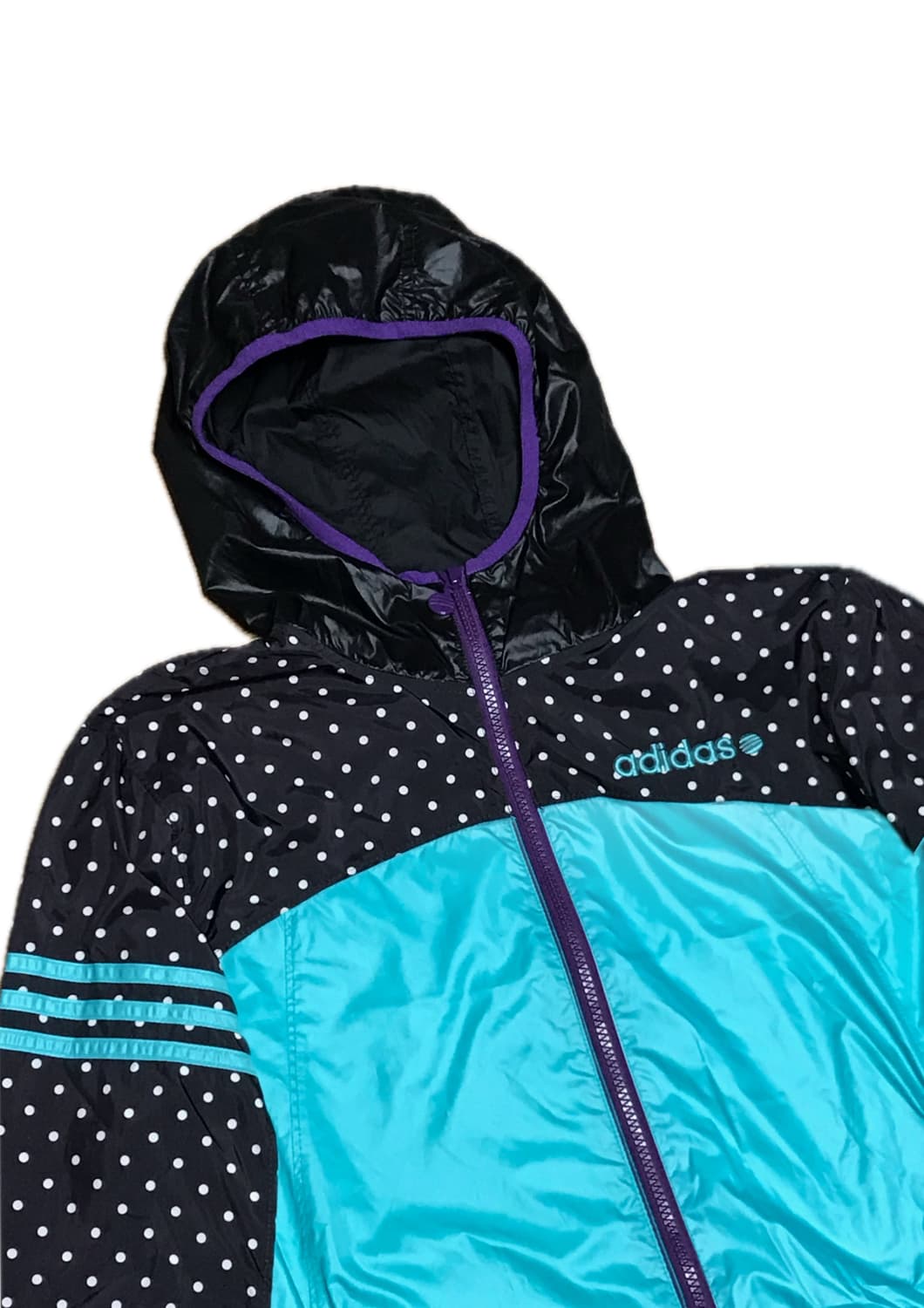 아디다스 민트 퍼플 도트 바람막이 상품이미지2