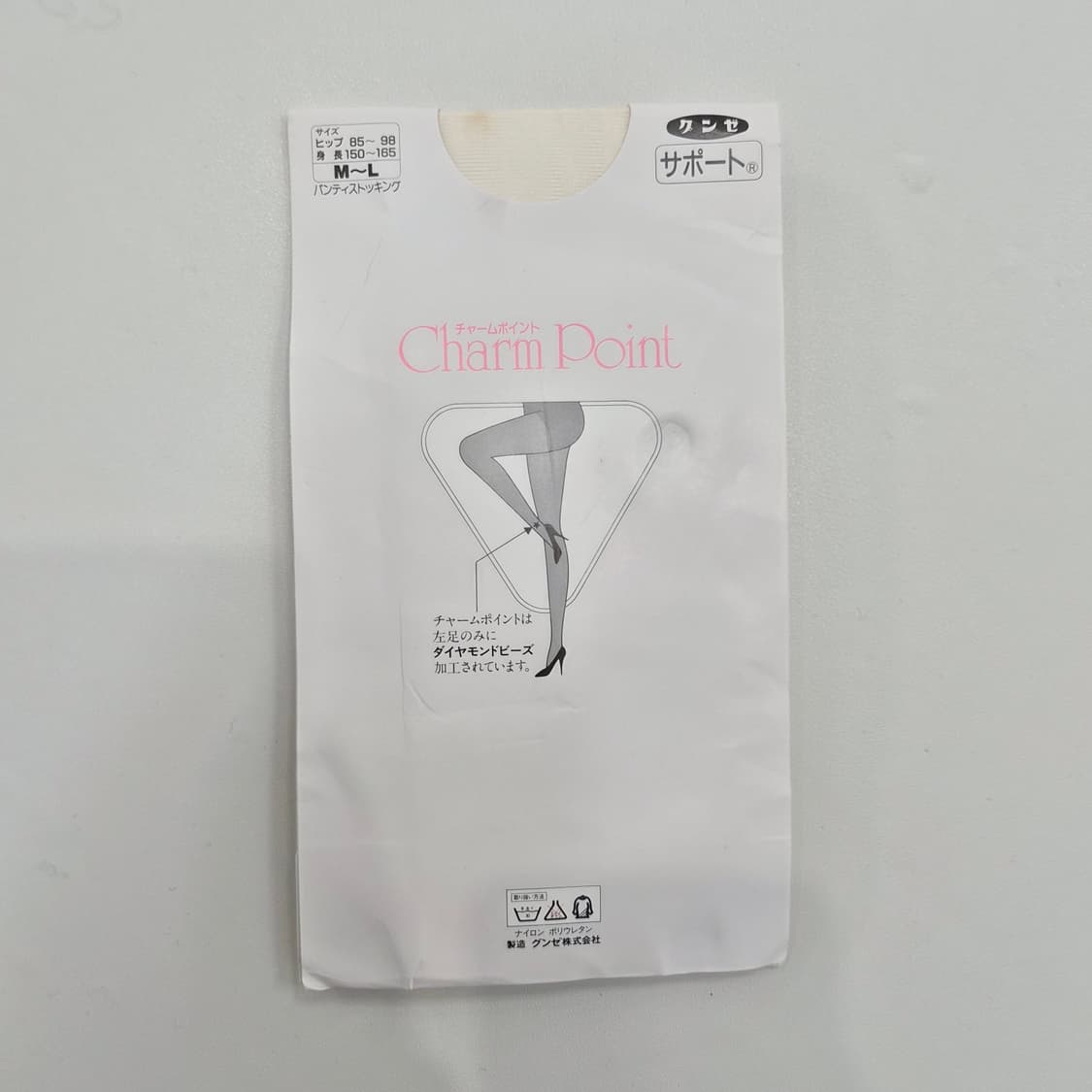 아이보리 큐피트 자수 포인트 팬티스타킹 상품이미지4