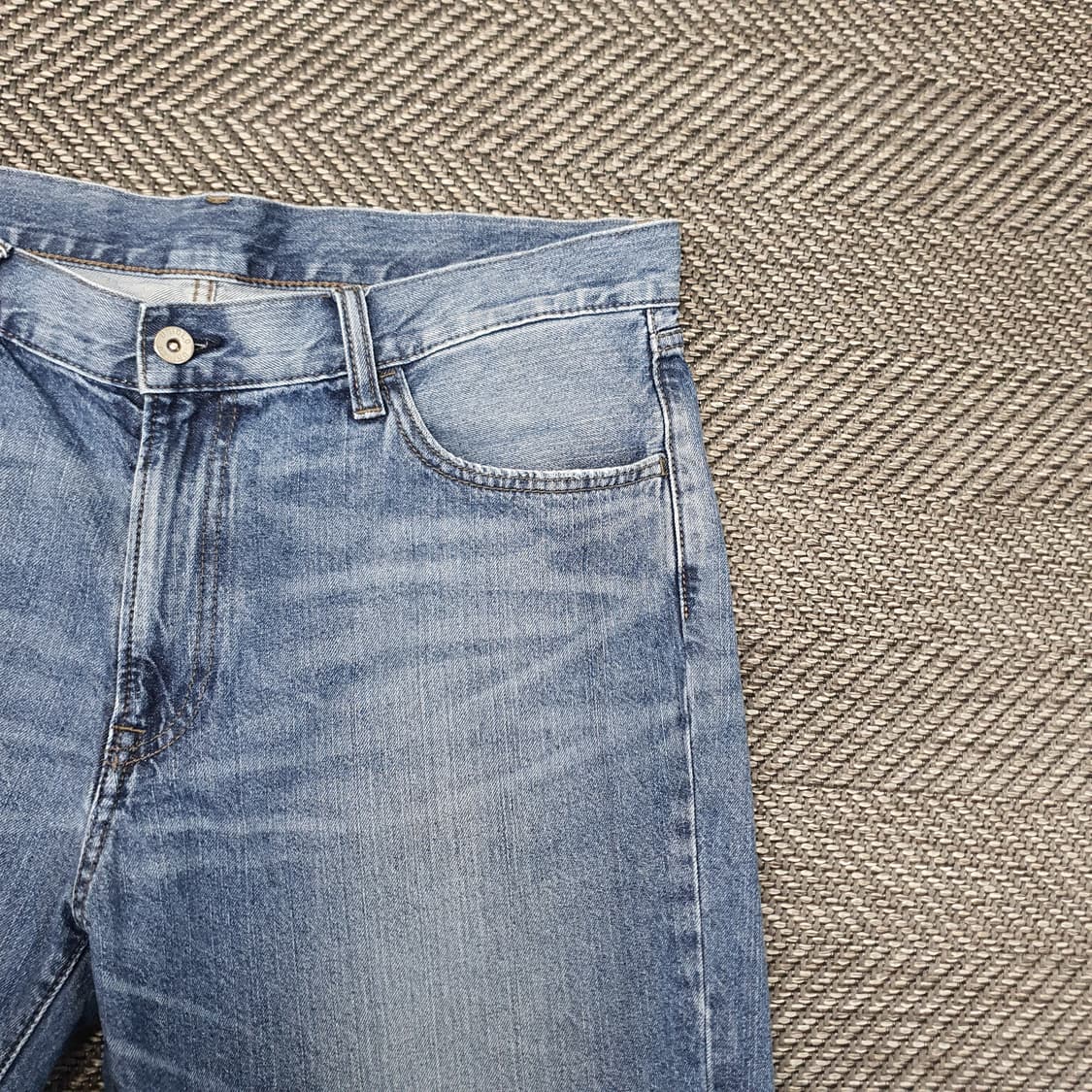 유니클로 데님 반바지 남자34 상품이미지3