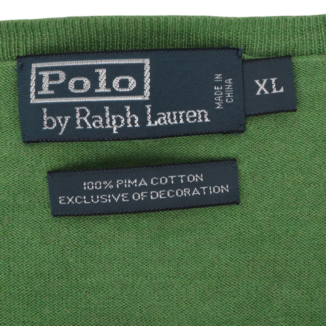 폴로 랄프로렌 그린 피마코튼 브이넥 니트 상품이미지8