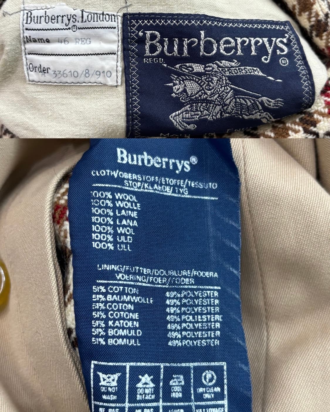 Burberry 버버리 베이지 리버시블 개버딘 건클럽 트렌치코트 상품이미지10