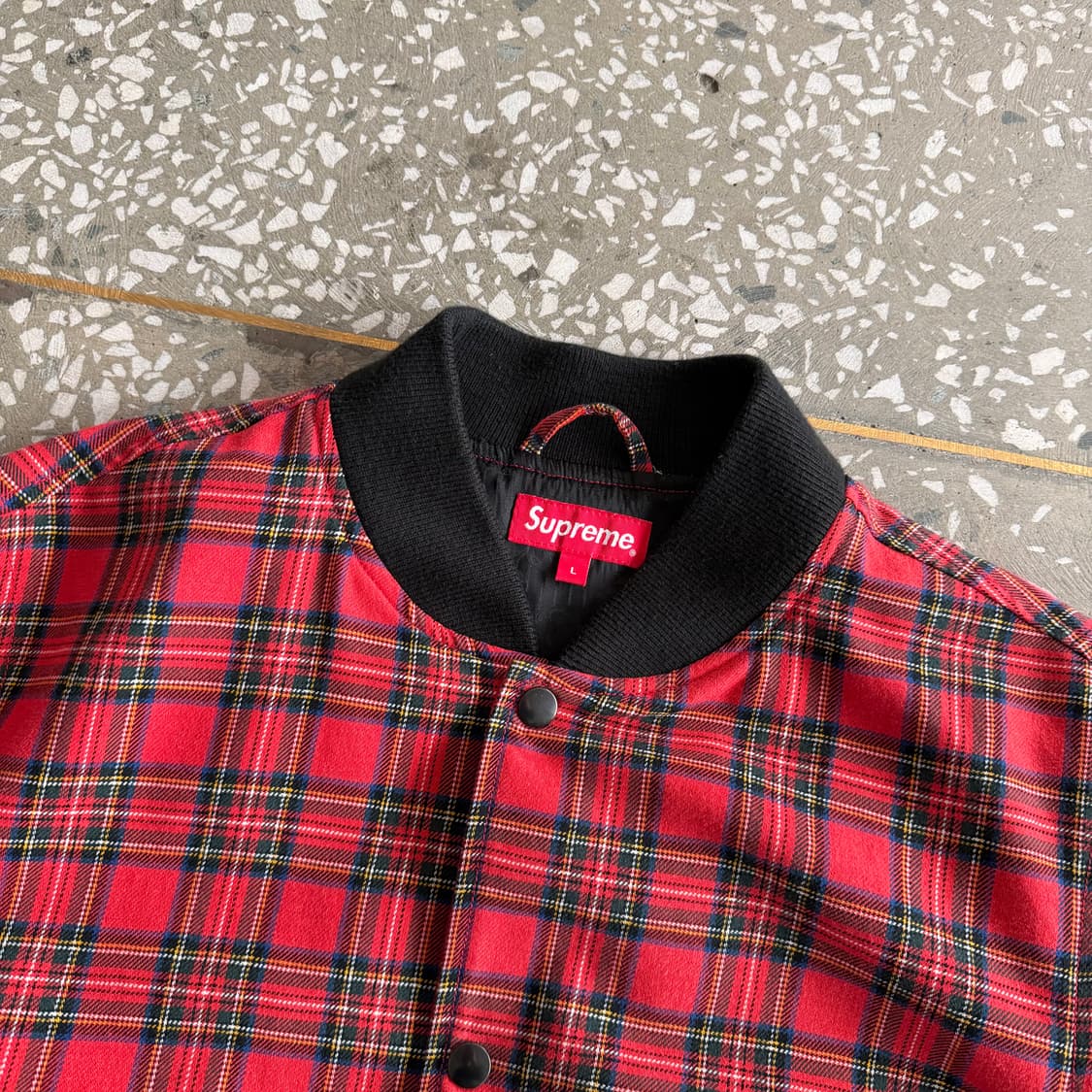 슈프림 타탄 체크 봄버 자켓 13aw 상품이미지5