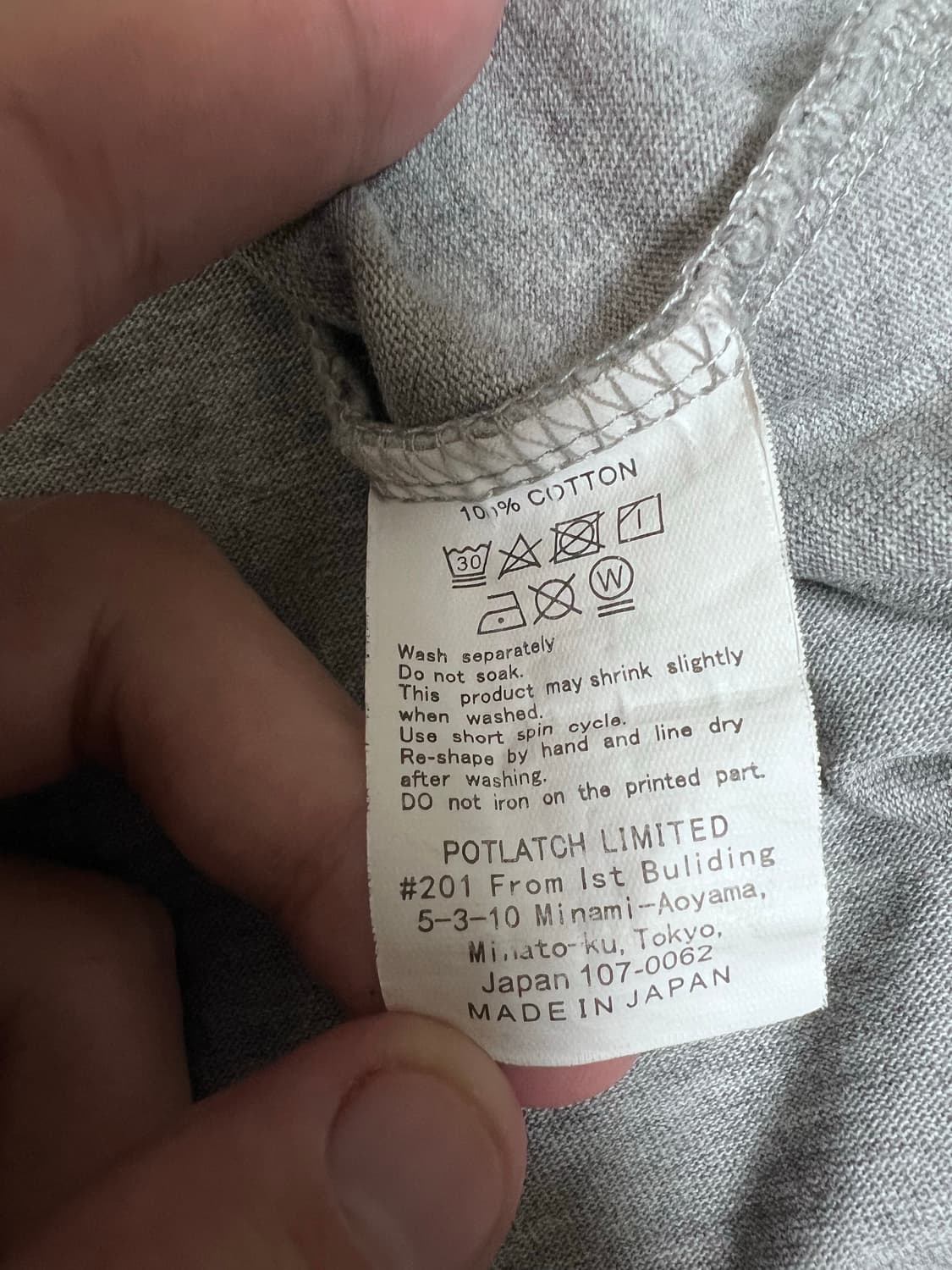 19aw 카브엠트 그레이 그래픽 티셔츠 상품이미지4