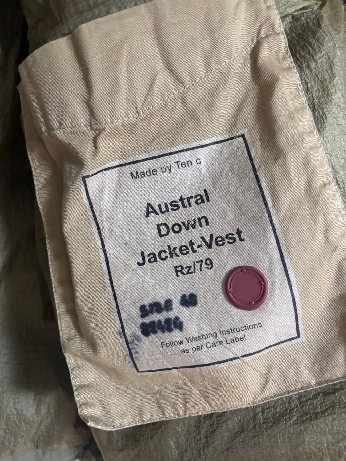 텐씨 TenC 오스트랄 다운베스트 자켓 패딩 48 상품이미지3