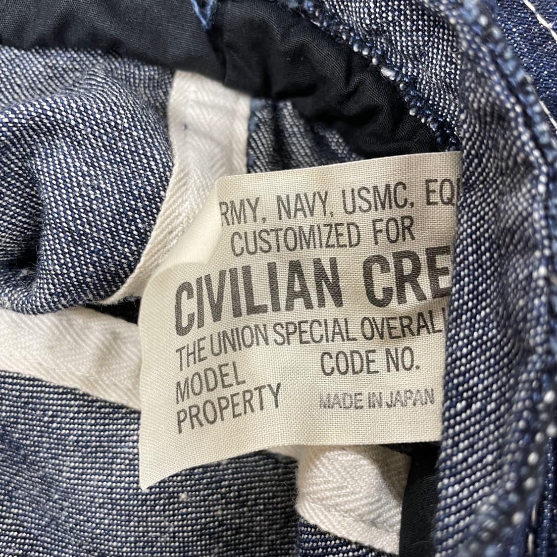 미해군 데님 버킷햇 F 상품이미지4