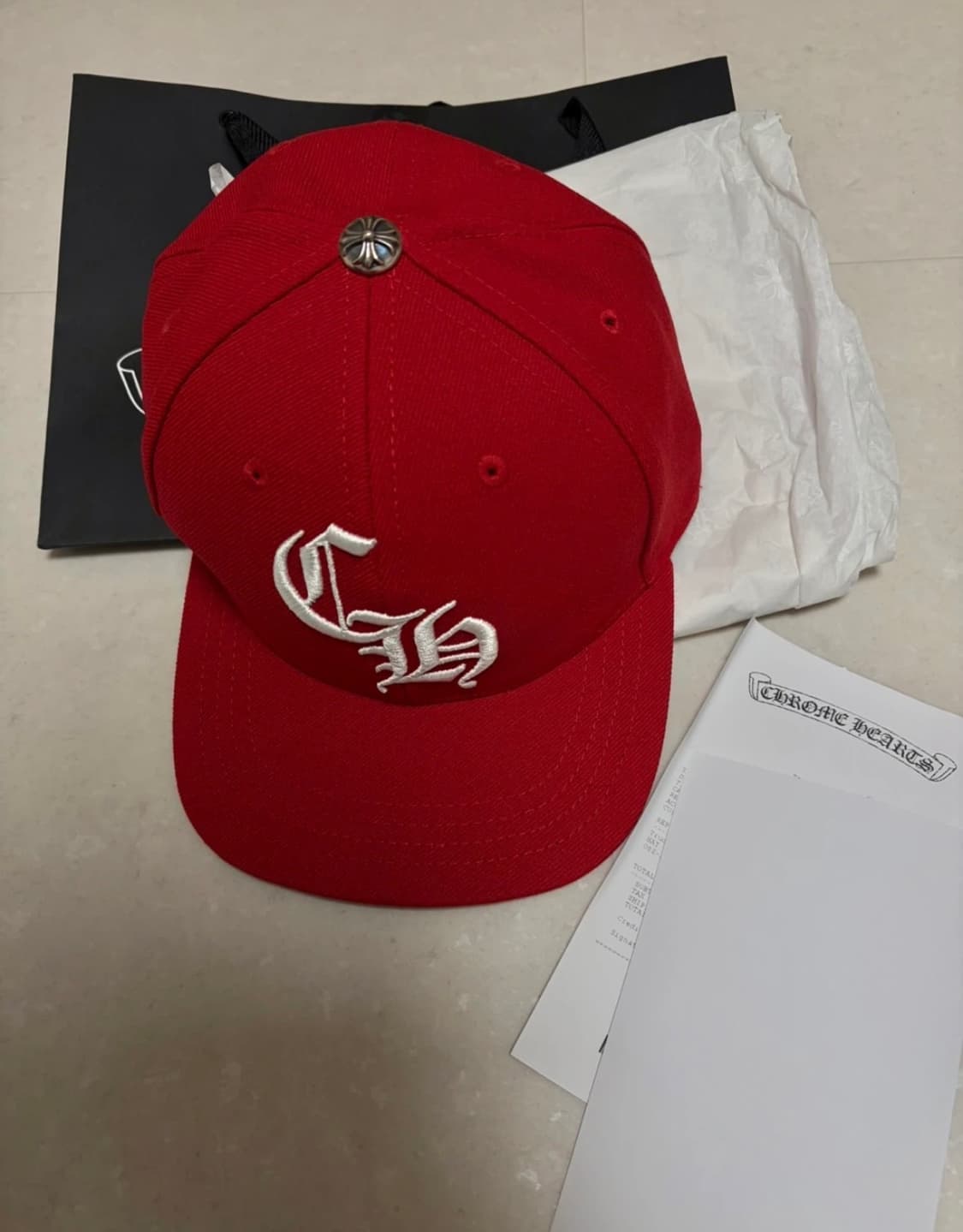 크롬하츠 베이스볼 캡 레드 상품이미지1