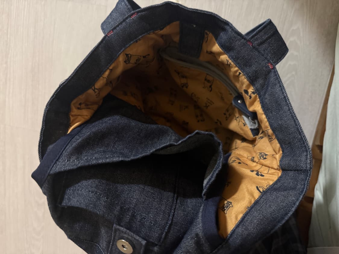 일본 빈티지 가방 NEKO MARUKE 고양이 에코백 상품이미지3