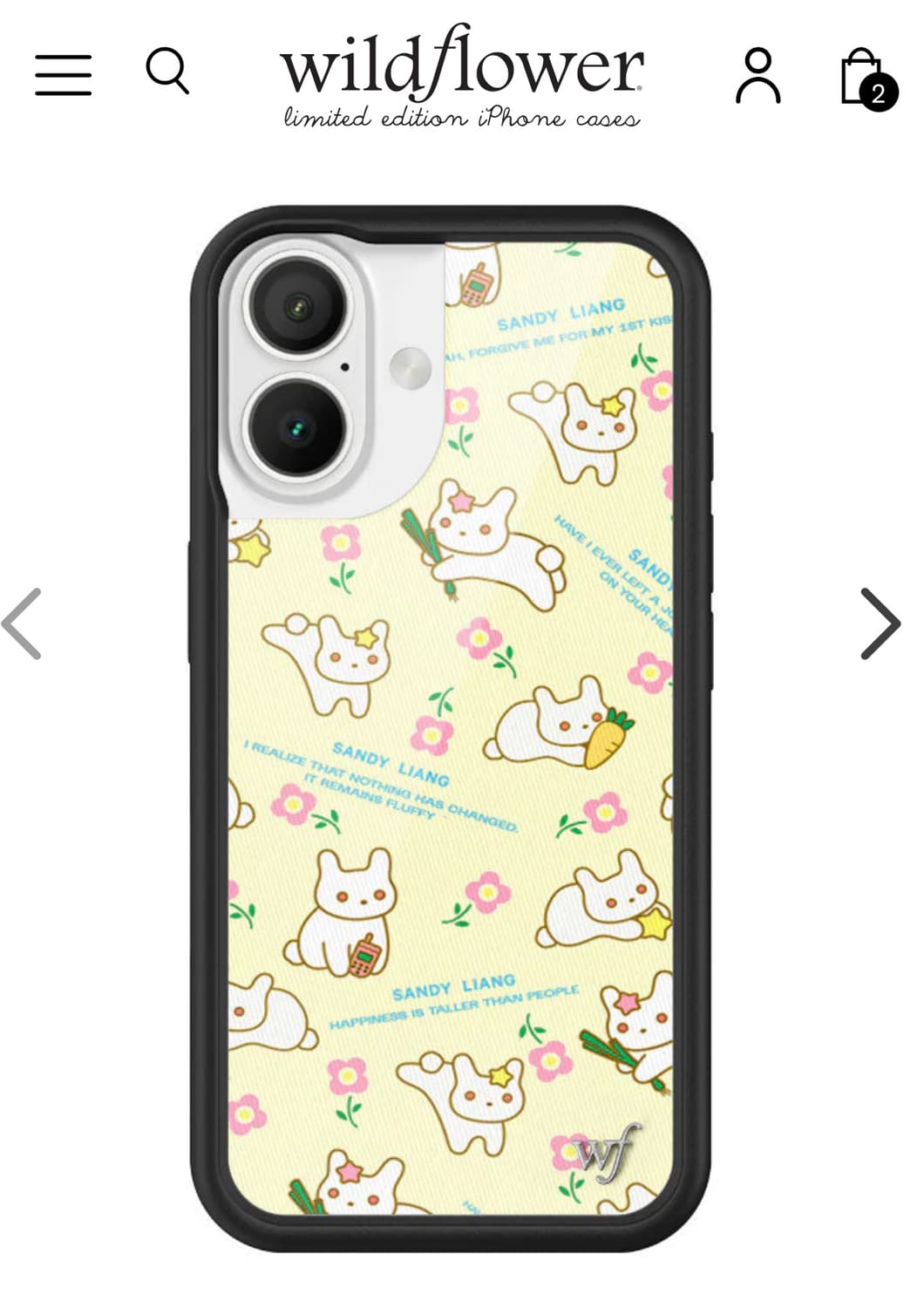 와일드플라워 샌디리앙 케이스 Sandy Liang Bunny 상품이미지1