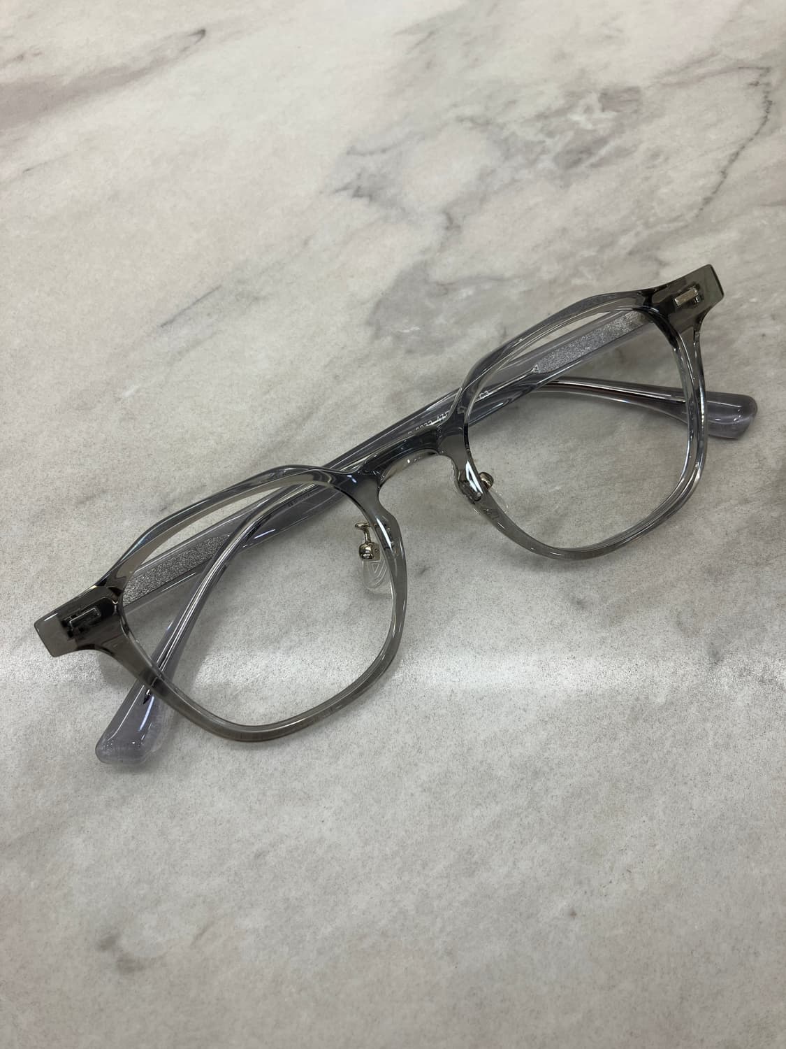B79 KS 투명 그레이 웰링턴 뿔테 안경6832 상품이미지1