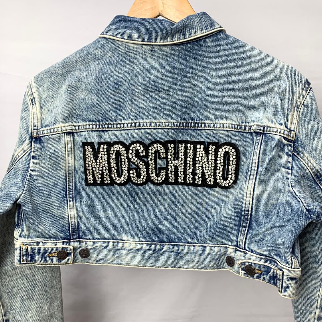 h&m x 모스키노 크롭 데님 자켓 상품이미지2