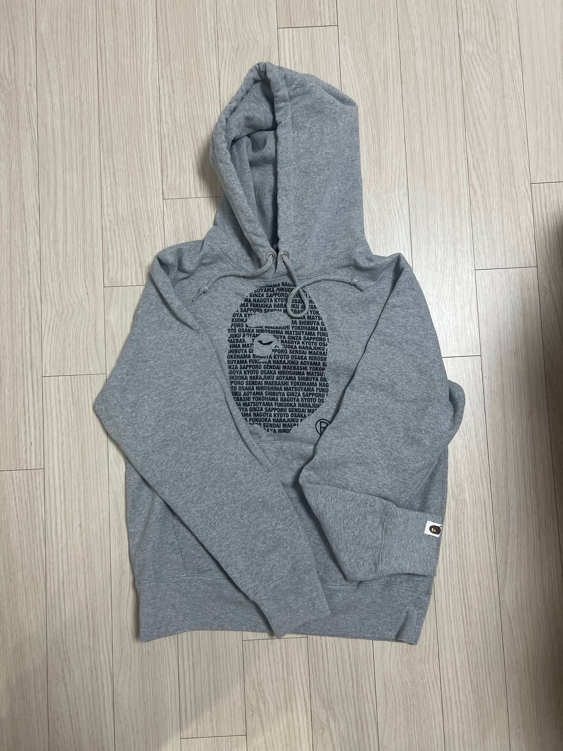 베이프 후드티 그레이 s 상품이미지1