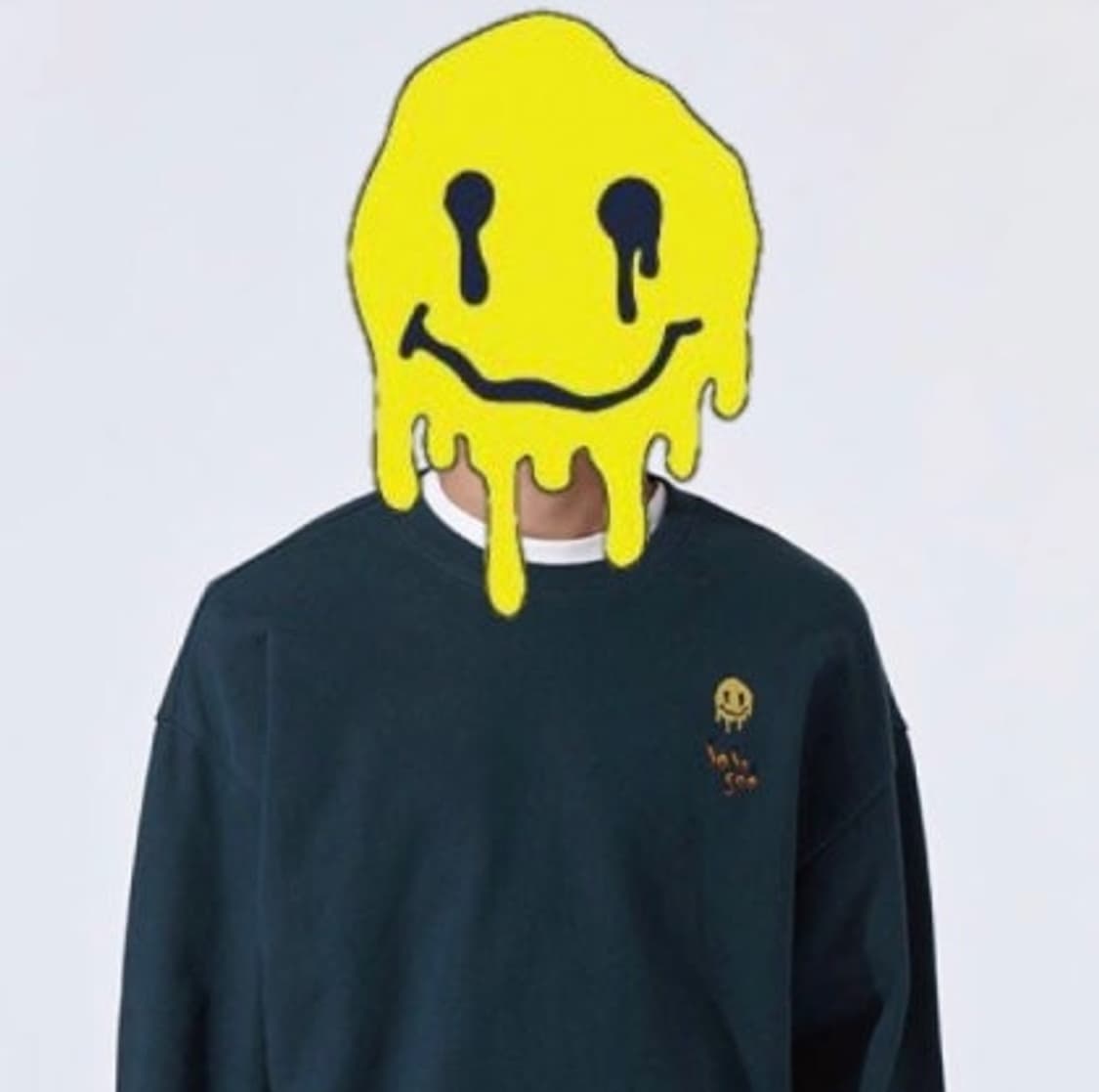 커스텀멜로우 새드스마일 맨투맨  상품이미지1