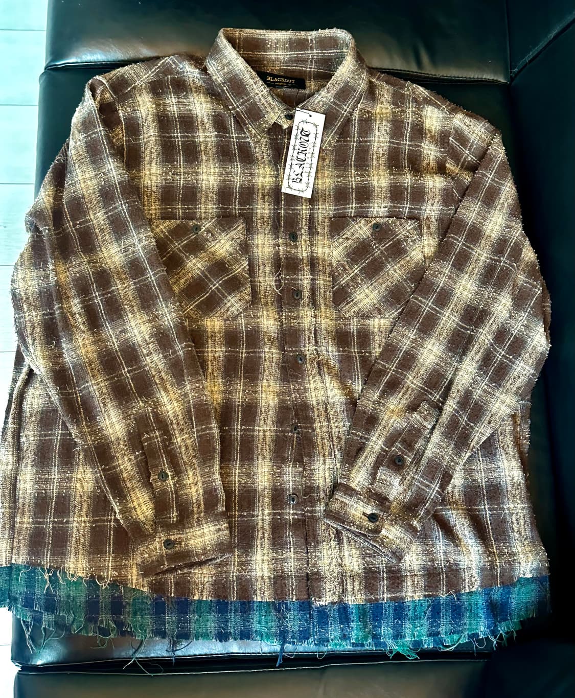 블랙아웃 브라운 셔츠 XL 상품이미지4