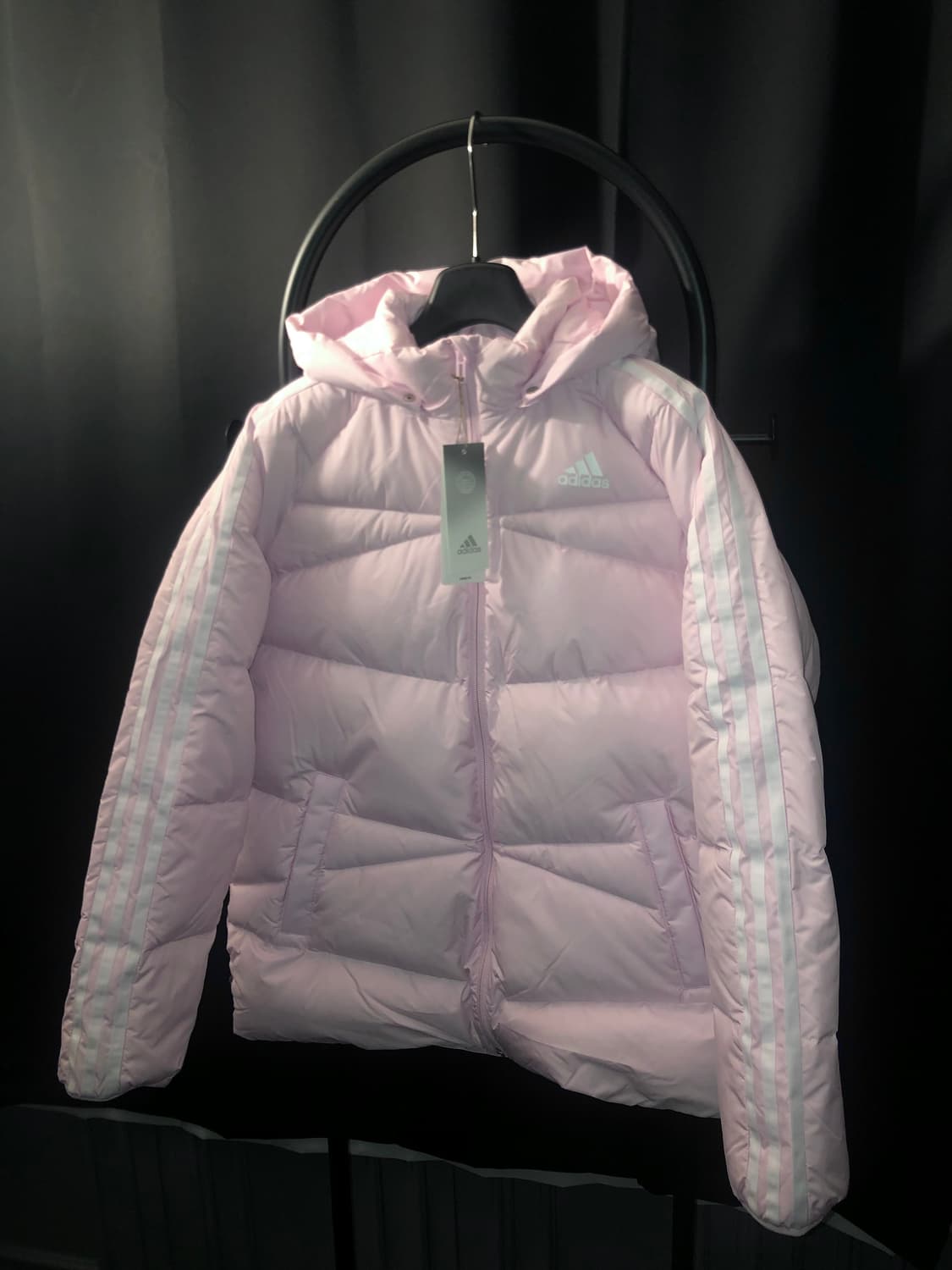 [새상품] 아디다스 3S 다운 패딩 핑크 상품이미지1