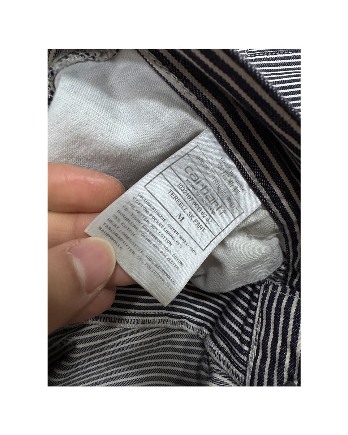 Carhartt wip stripe pants M 상품이미지4