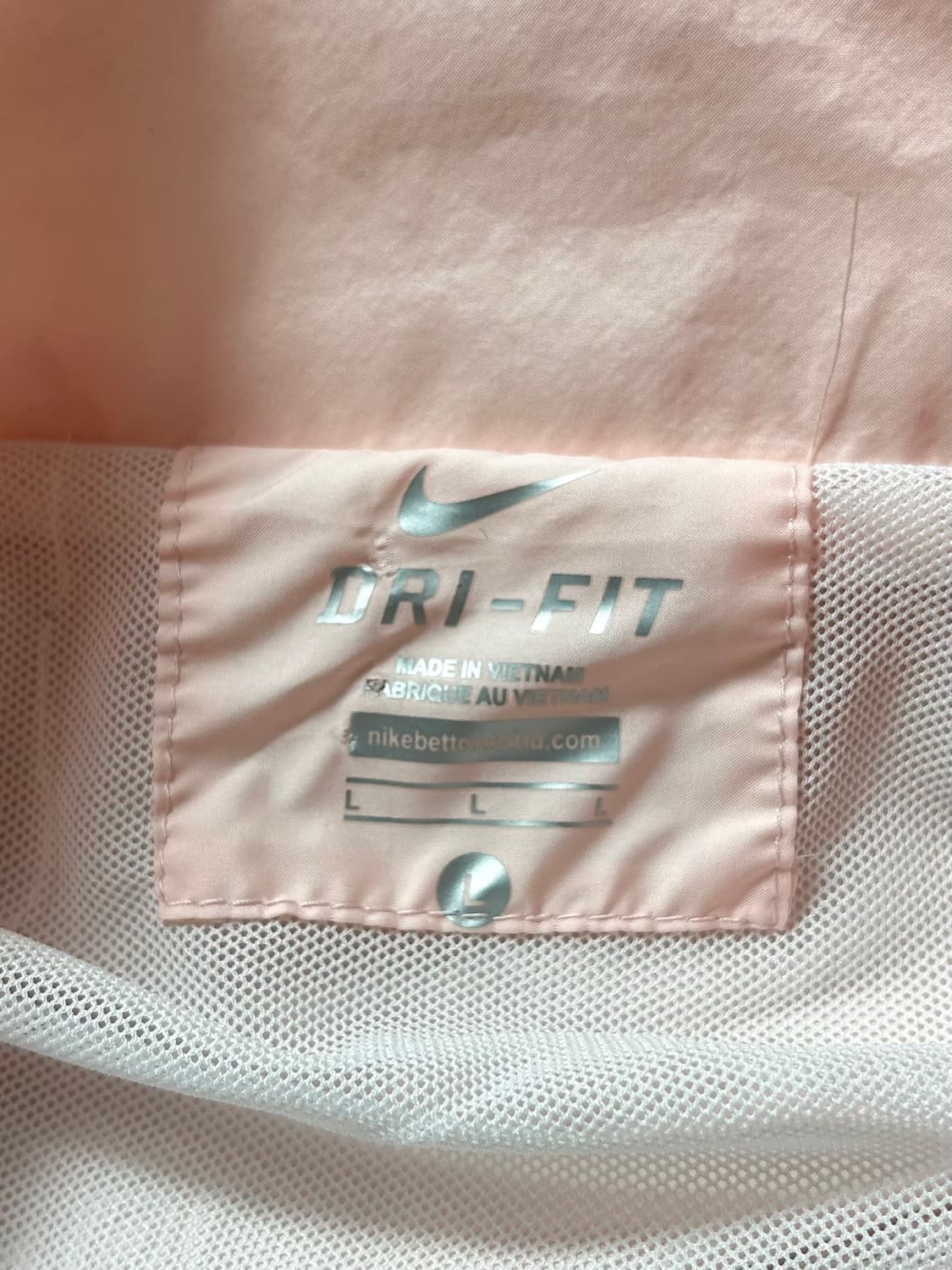 나이키 크롭 러닝 등산 바람막이 윈드러너 인디핑크 L  상품이미지5