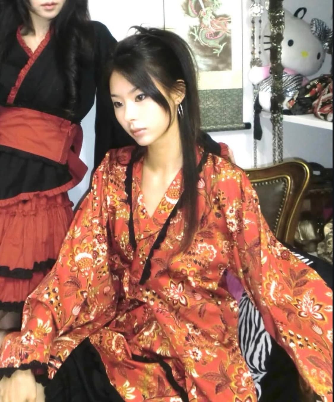 오늘만)택포 파우닝 133 바디라인 셋업 오리엔탈 유카타 큐빈 기모노 상품이미지2