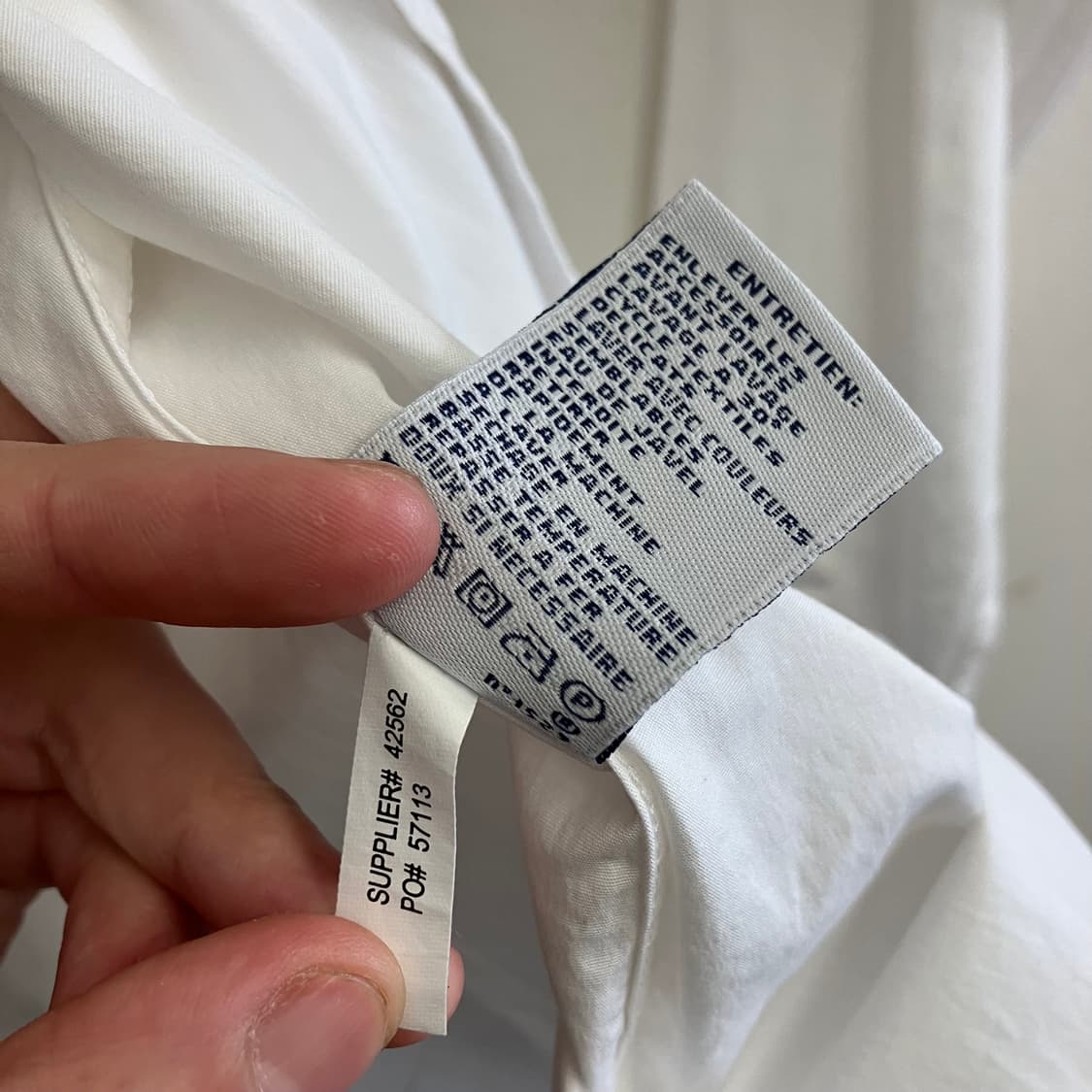 N129 폴로 셔츠 화이트 상품이미지5