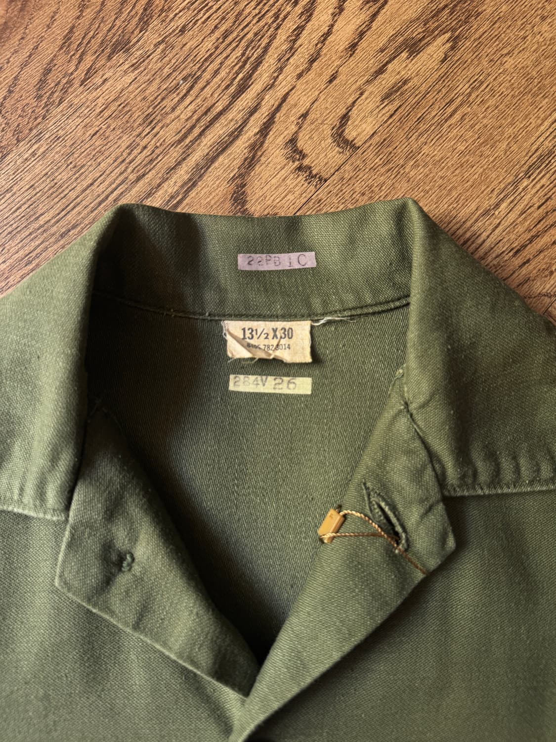 [XS]70's 오리지널 U.S ARMY OG-107 밀리터리 셔츠 상품이미지2