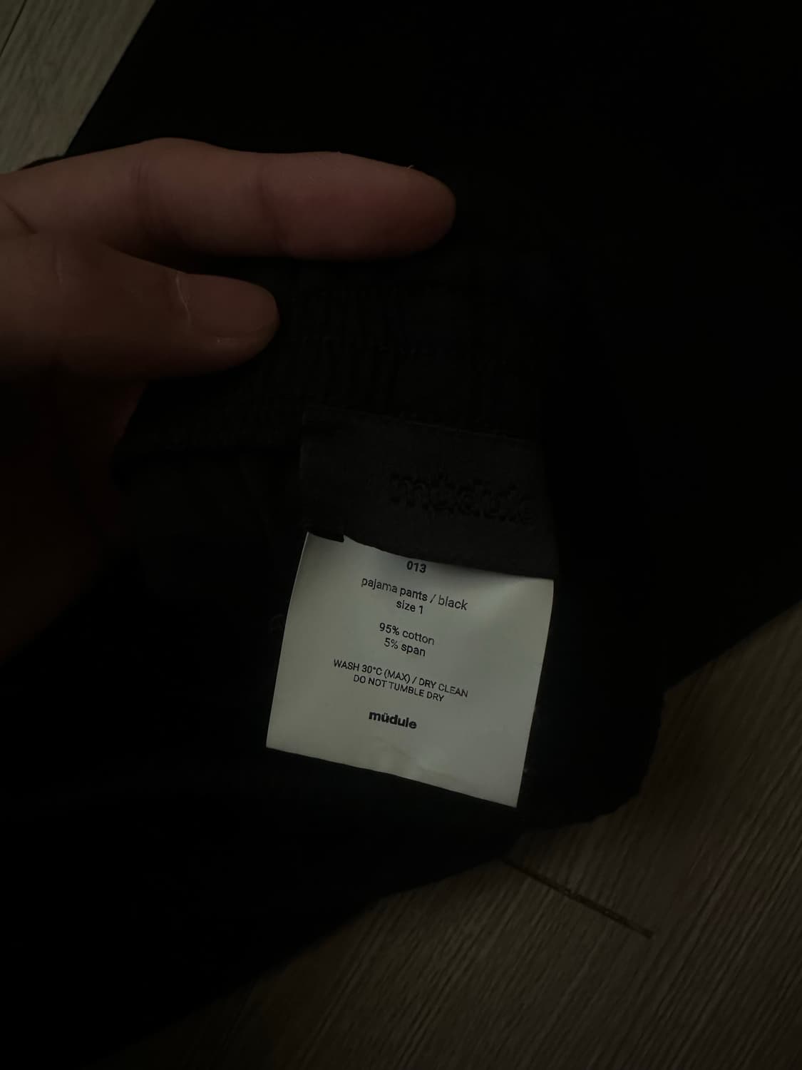 [1] 머듈 파자마 팬츠 블랙 상품이미지3
