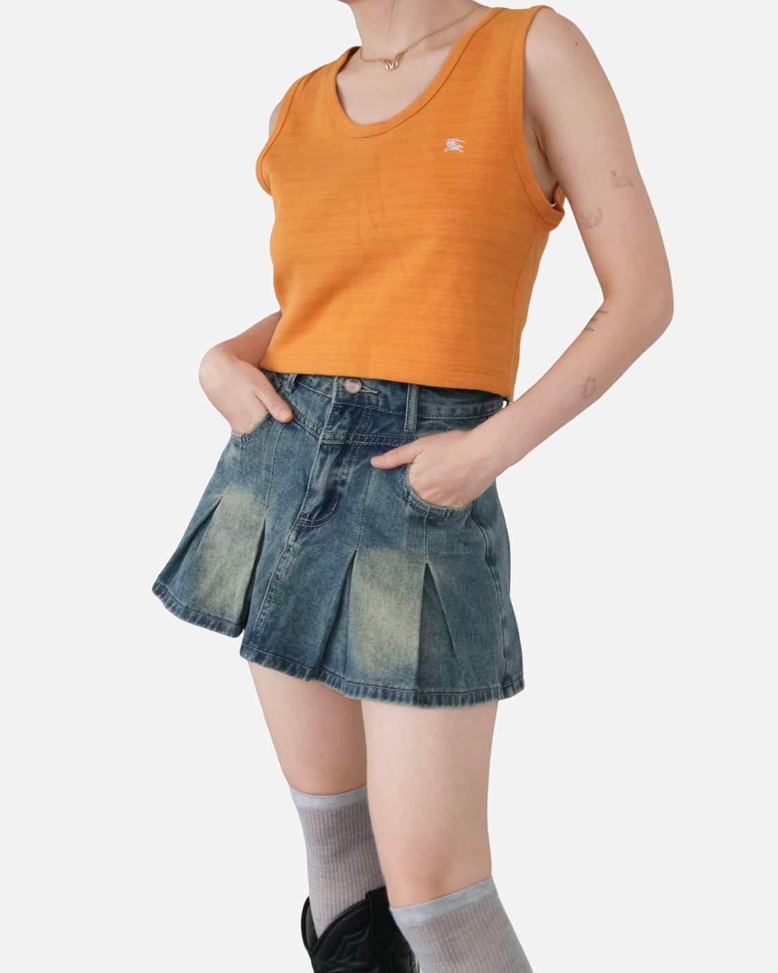Burberry Orange Crop Sleeveless 상품이미지2