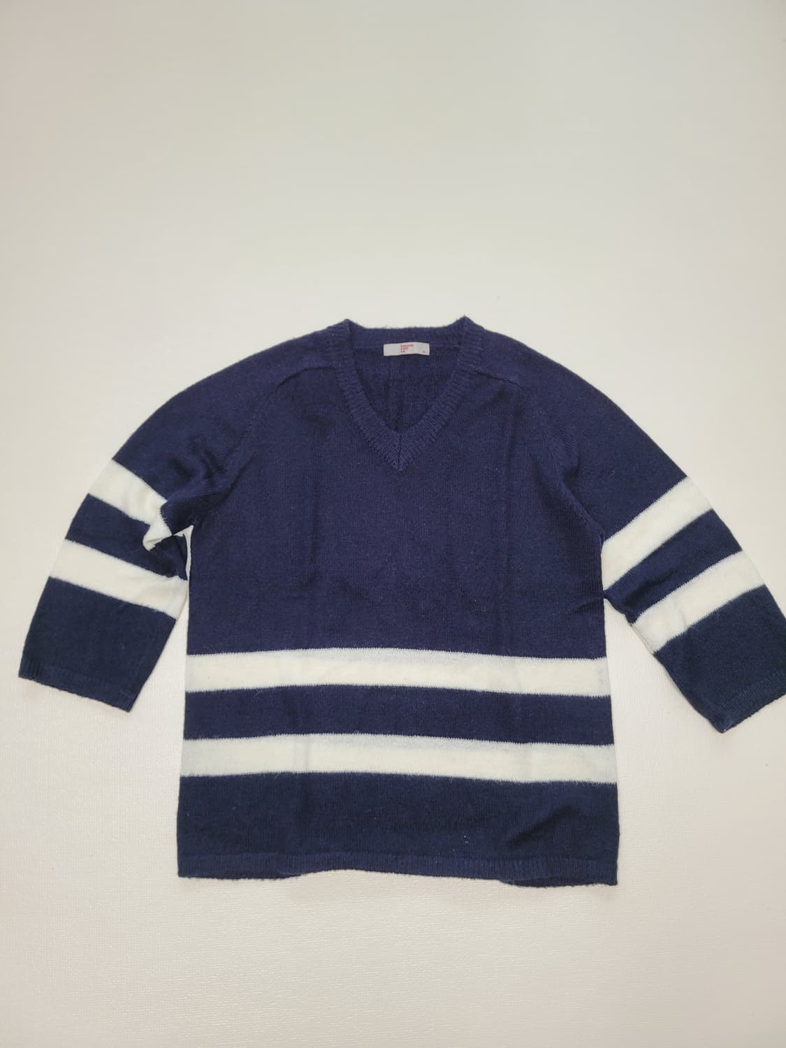 에잇세컨즈 8 seconds V넥 니트 오버핏 105 네이비 상품이미지1