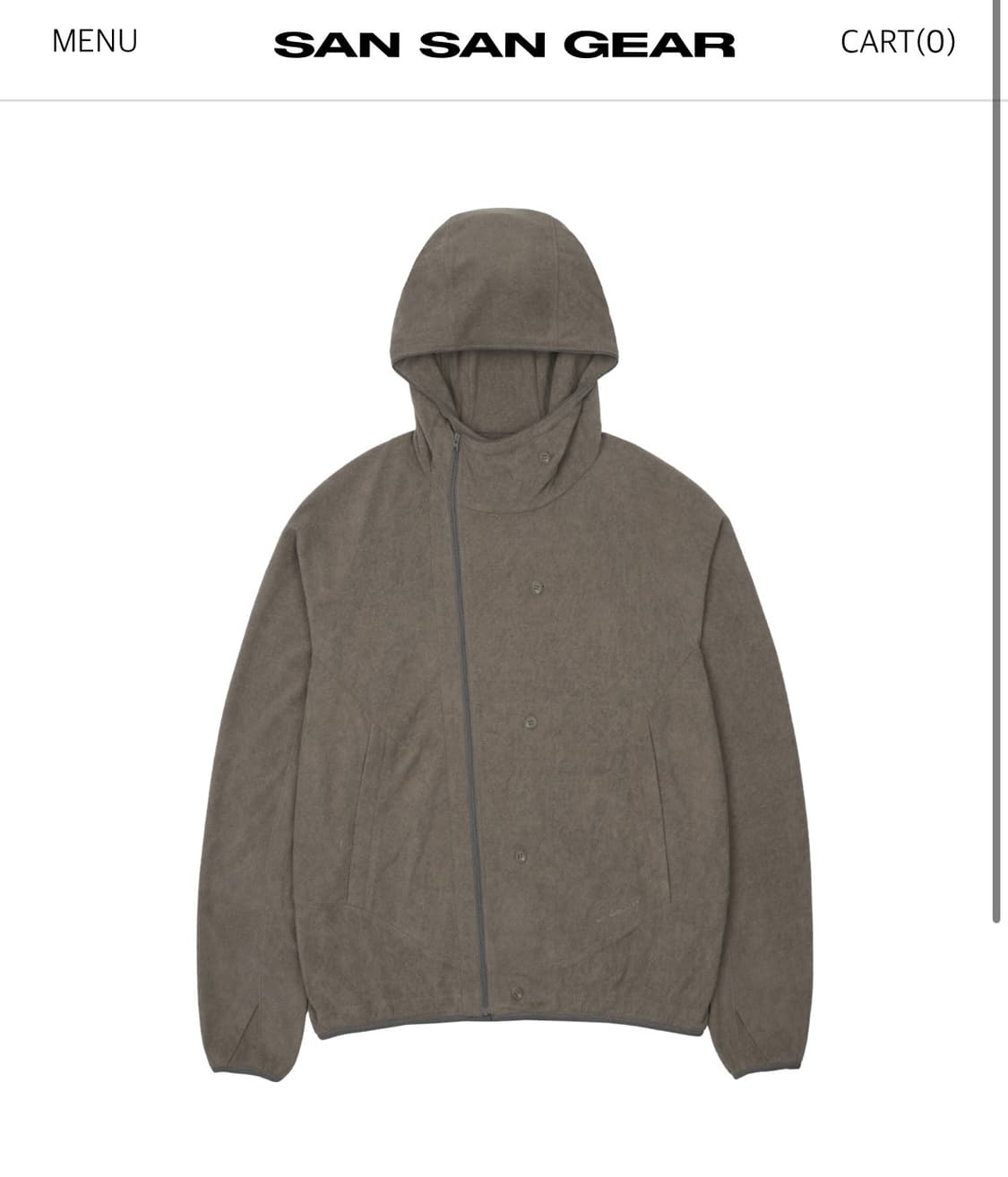 sansangear 산산기어 버튼 플리스 자켓 상품이미지2