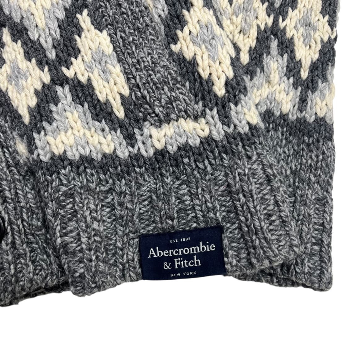 아베크롬비 헤비울 그레이 니트 집업 M 상품이미지7