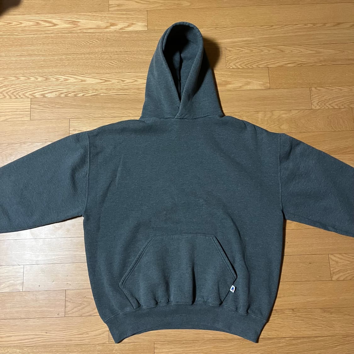 [XL] 90s USA 빈티지 러셀 후드 다그 그레이 상품이미지2