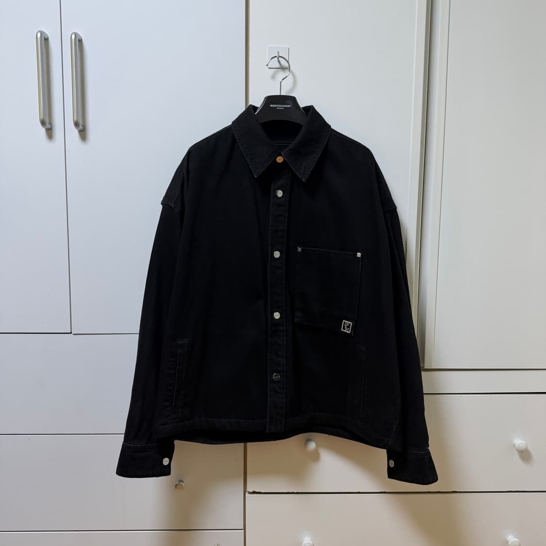 우영미 백로고 볼케이노 자켓
48사이즈  상품이미지3