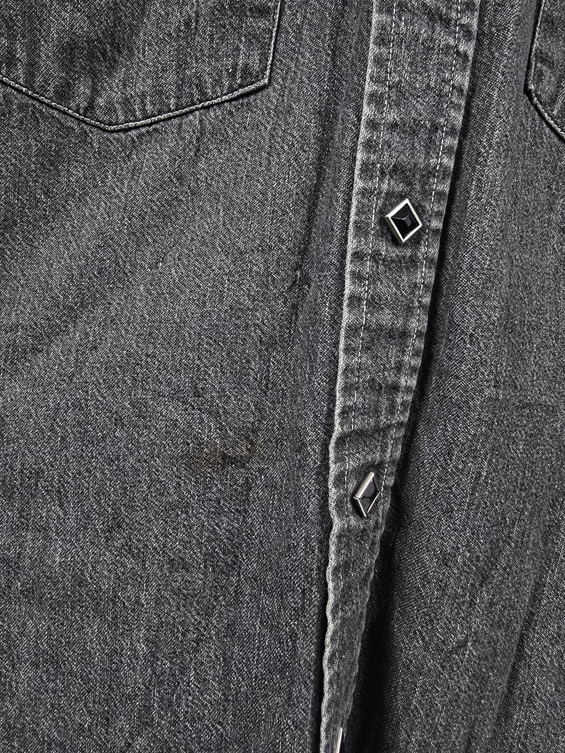 빔즈 웨스턴 스타일 데님 셔츠 블랙 L사이즈 상품이미지7