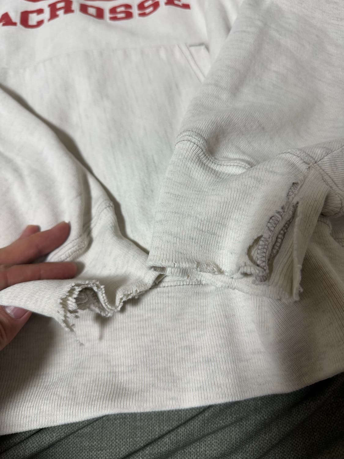 챔피온 리버스위브 후드티 멜란지 상품이미지3