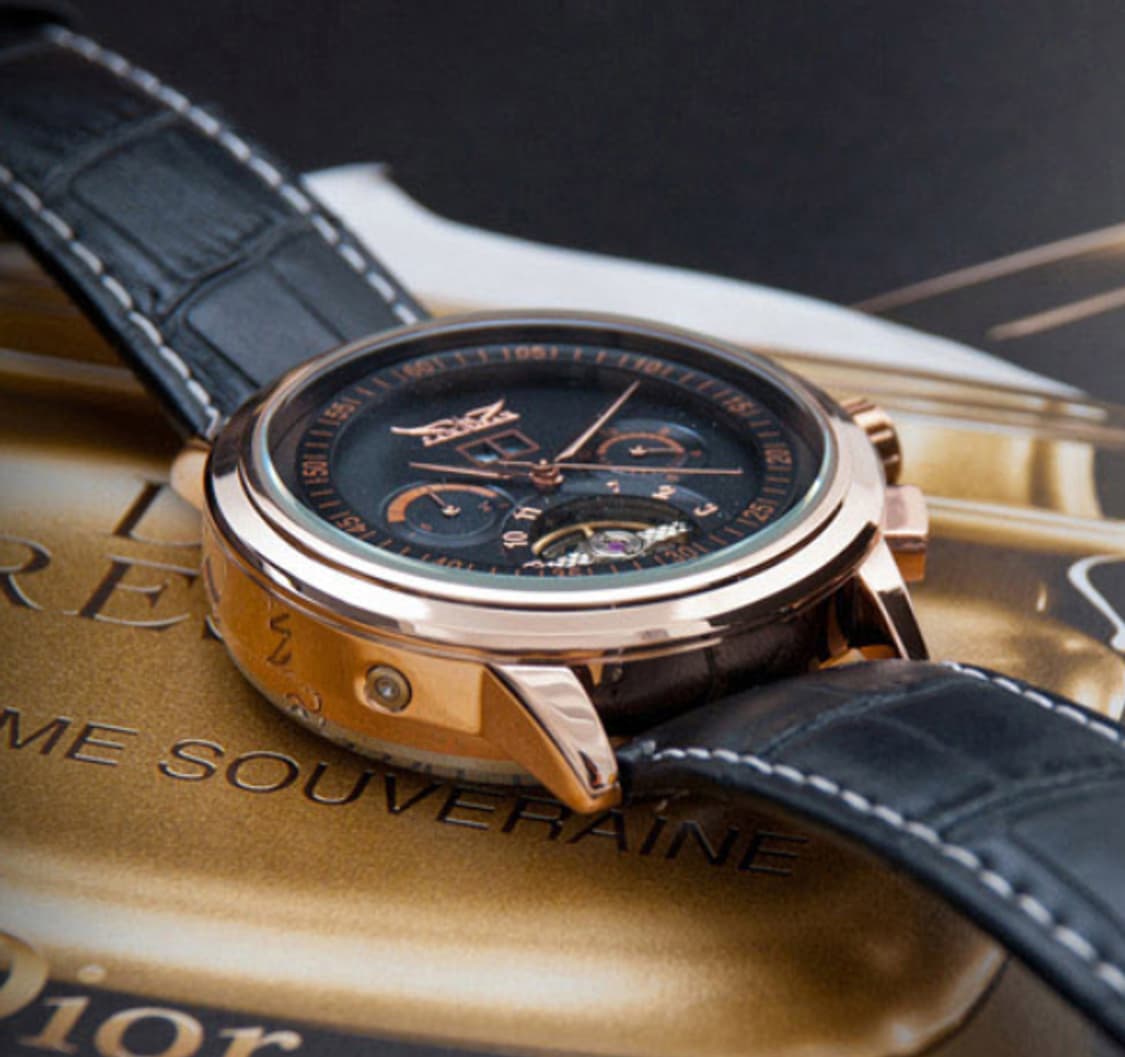 P 남자 가죽시계 오토시계 손목시계 JA16557 판매 상품이미지5