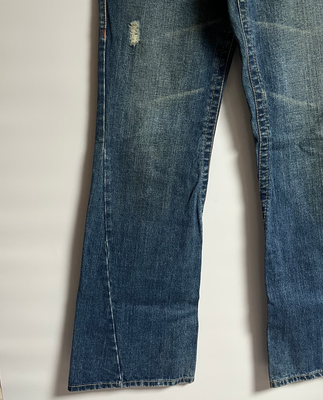 트루릴리젼 와이드 부츠컷 플레어진 데님팬츠 청바지 34 상품이미지3