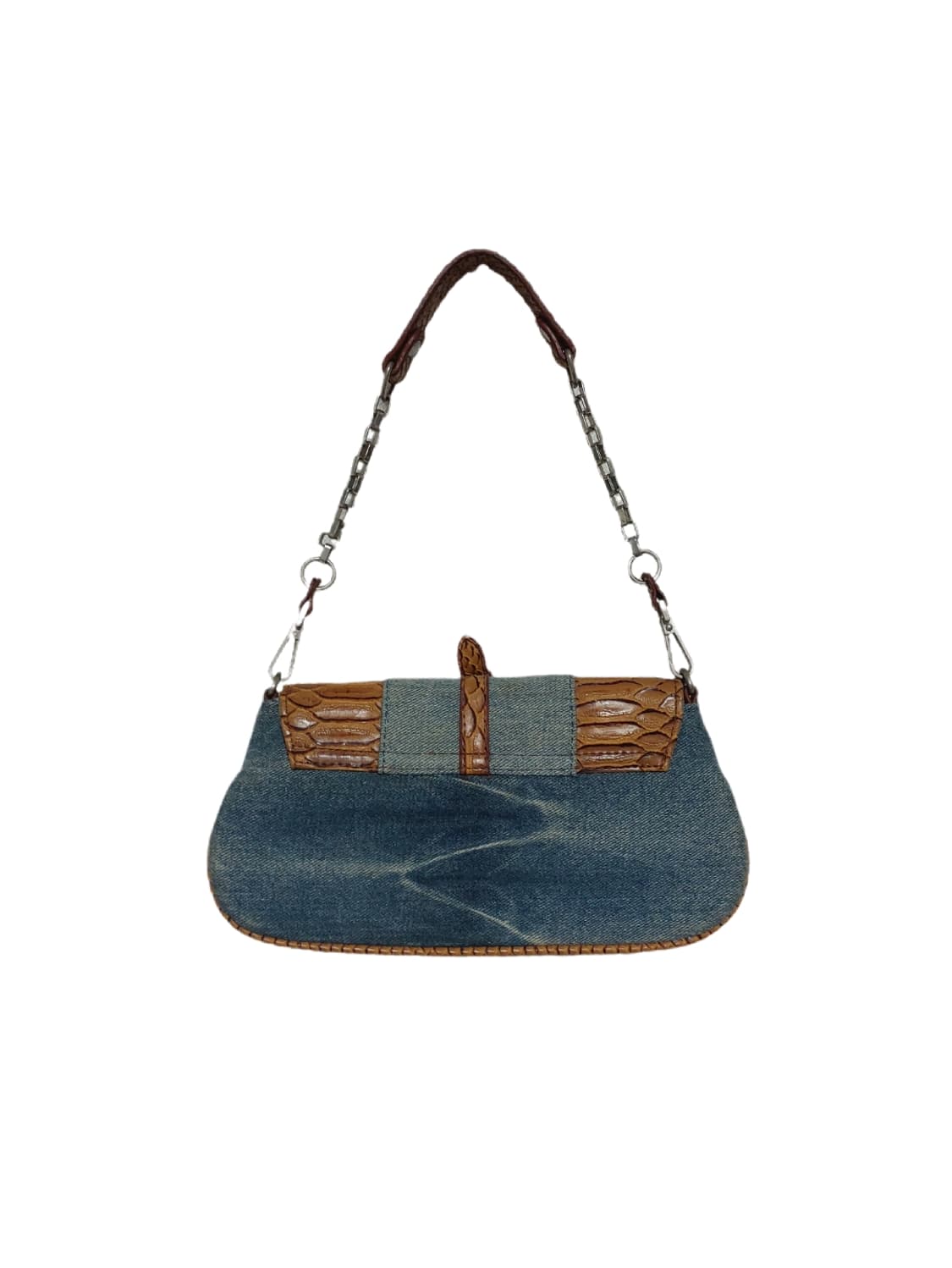 빈티지 데님 파이톤 미니백 상품이미지3