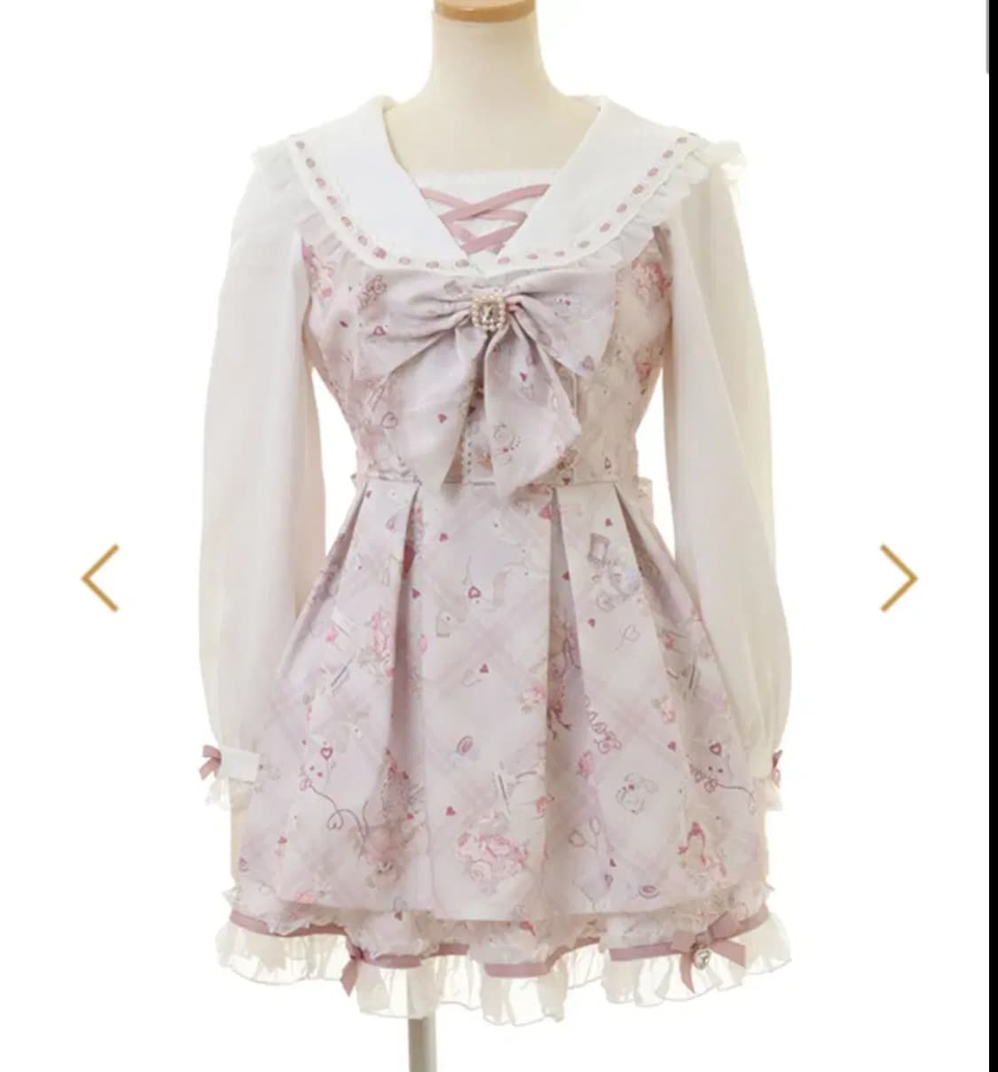 리즈리사 소잉베어셋업 신버전 핑크 상품이미지1