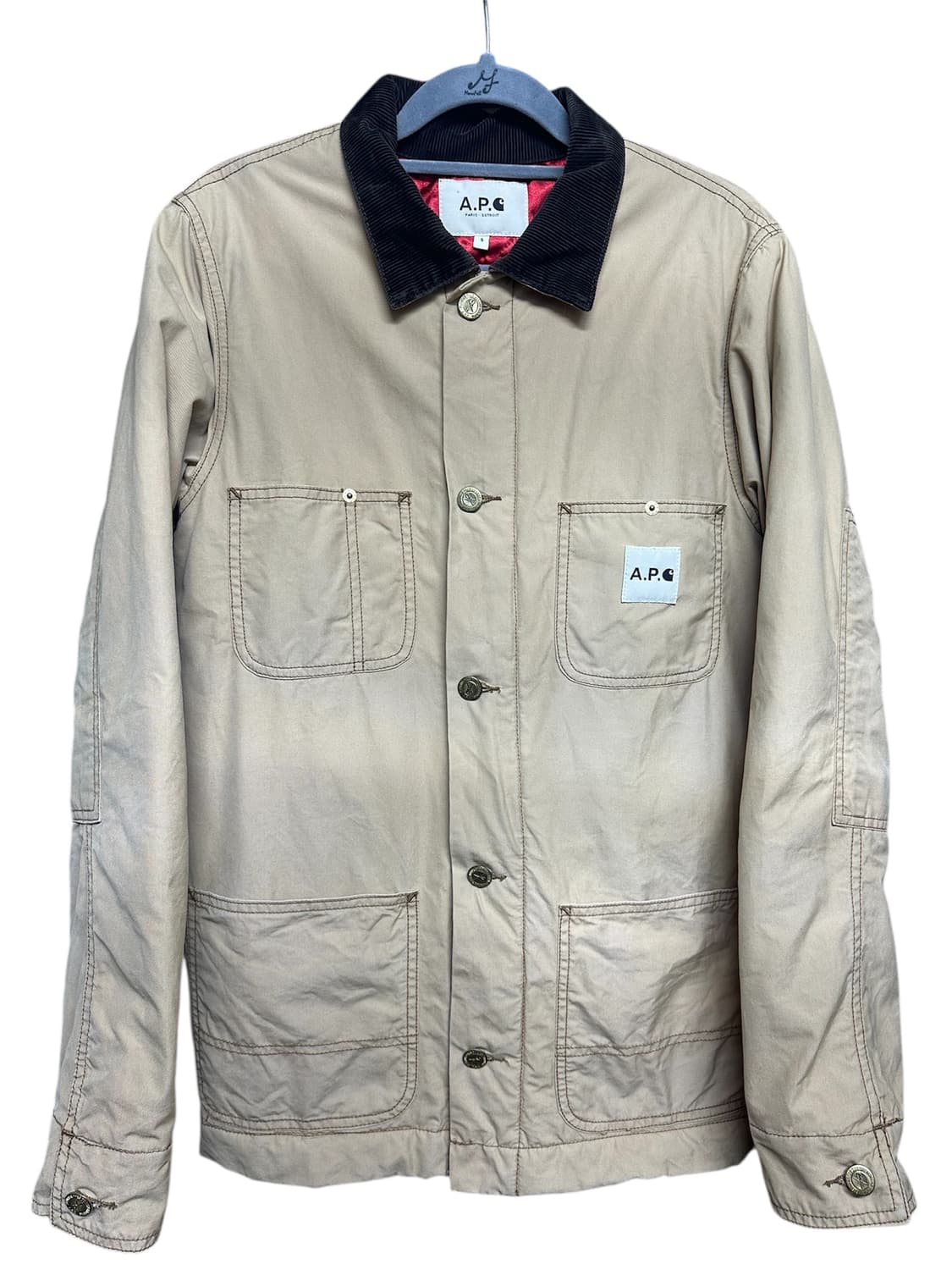 칼하트x아페쎄 carhatt a.p.c 가브리엘 코트 s 상품이미지1