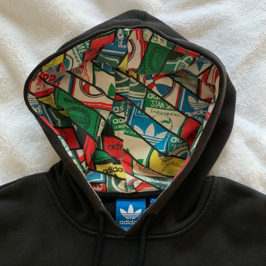 아디다스 오리지널스 빈티지 기모 후드 티셔츠 상품이미지4