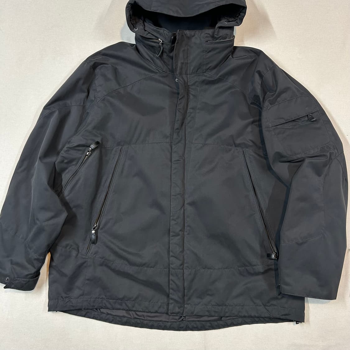 XXL) 폴로 랄프로렌 블랙 히든 후드 바람막이 자켓 상품이미지2