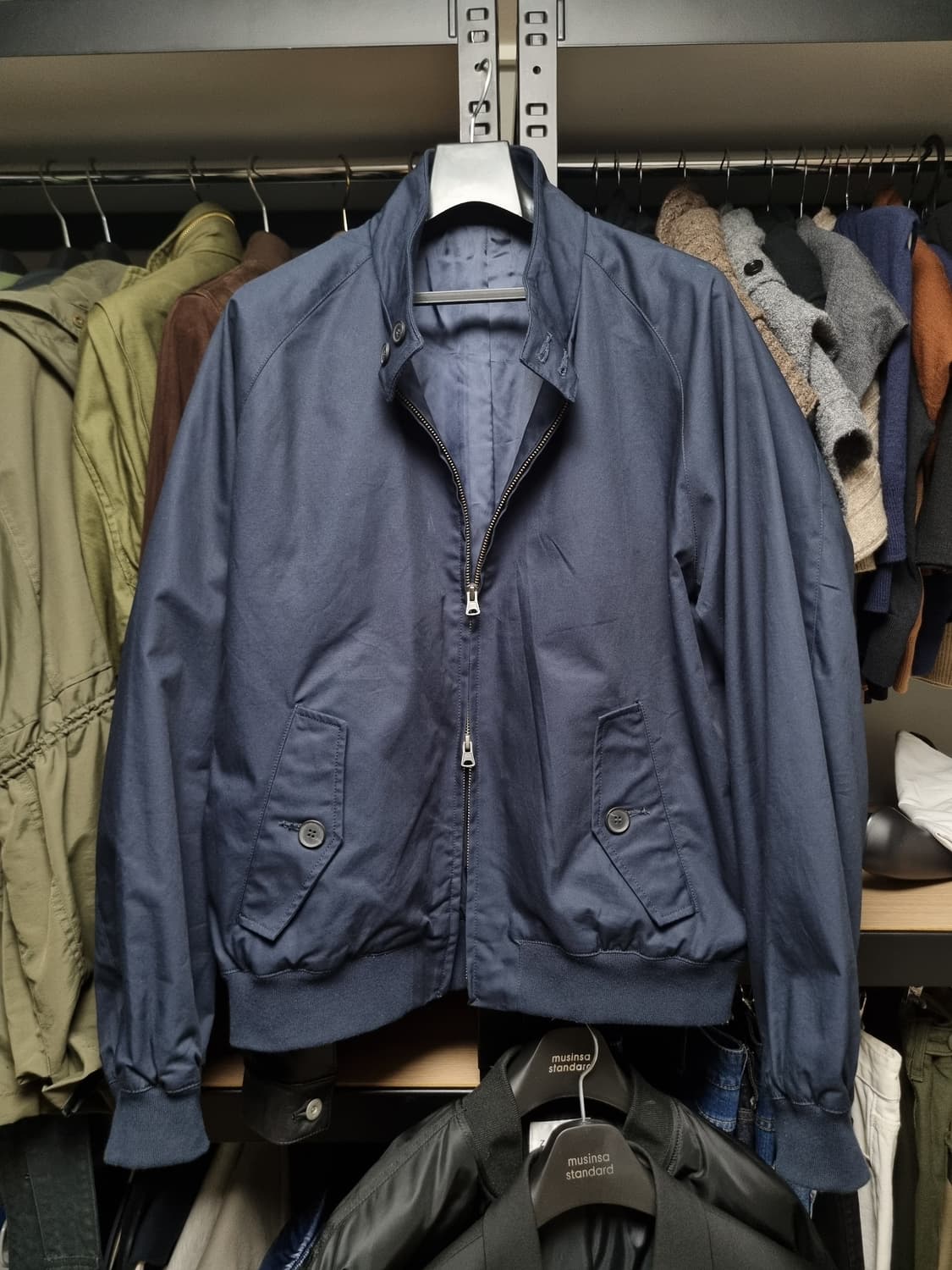 무신사스탠다드 네이비 헤링턴 G9 자켓 105사이즈 상품이미지1