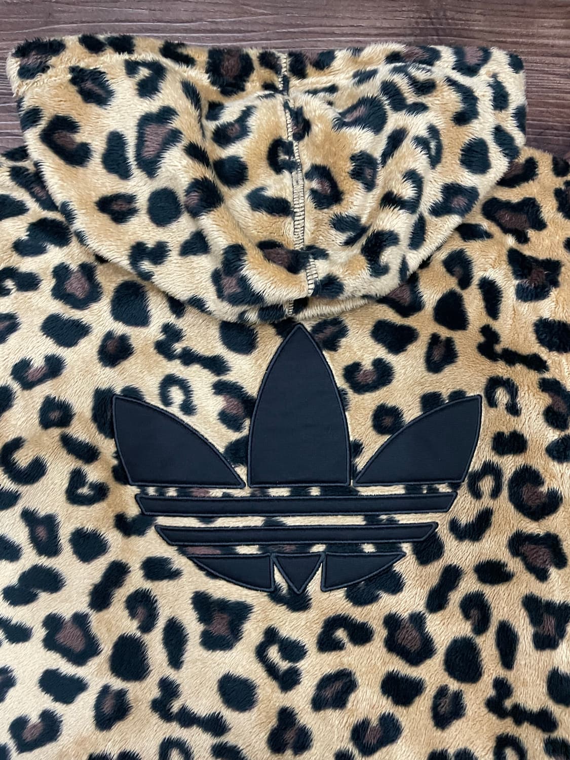 아디다스 레오파드 호피 후드집업 갸루 로리 펑크 락 퍼 상품이미지10