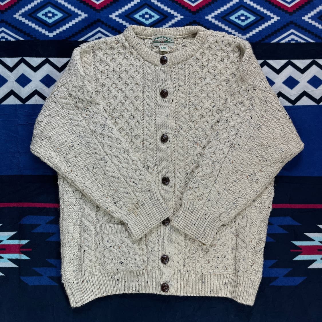 (Aran Crafts)아란크래프트 헤비울 100%가디건(실측확인) 상품이미지1