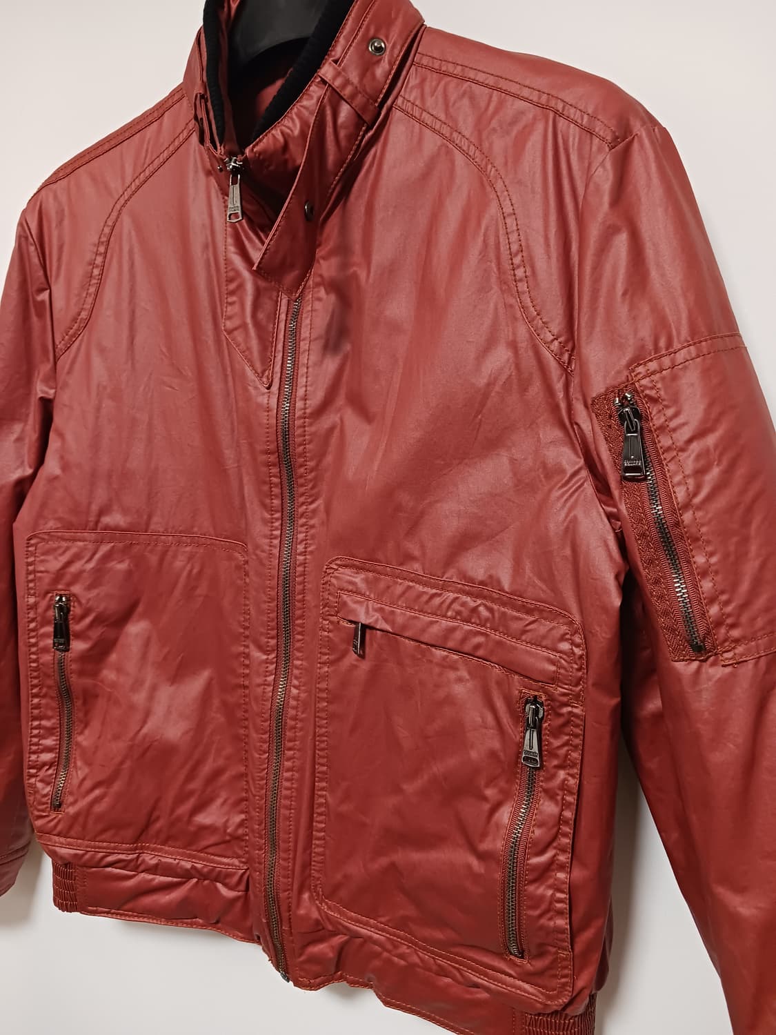 코모도 스퀘어 유니크 텍스처코팅 필드자켓 상품이미지2