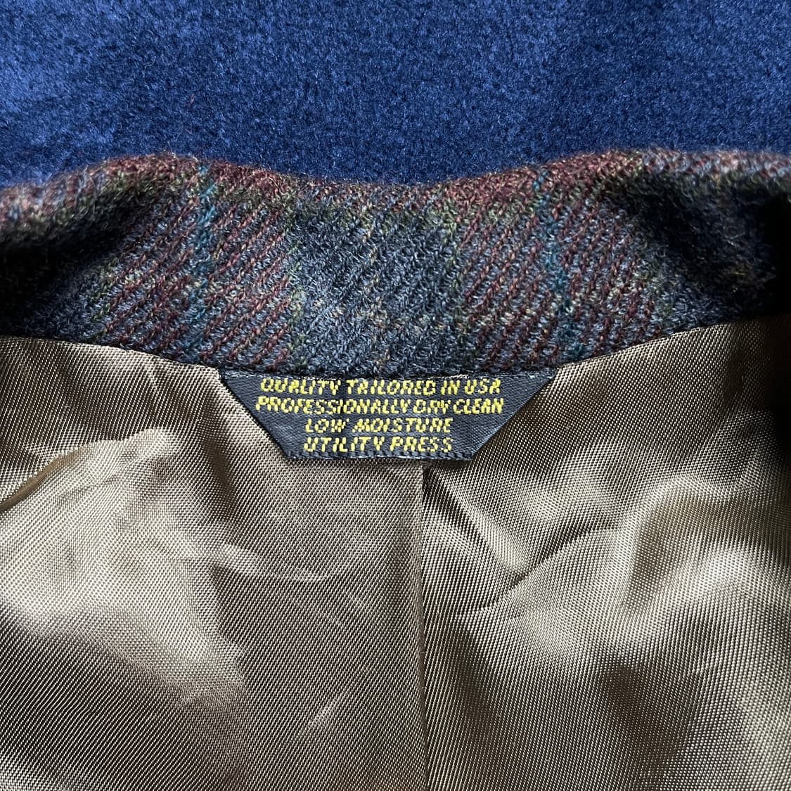 Palm Beach 울 체크 빈티지 자켓 (실측확인) 상품이미지2